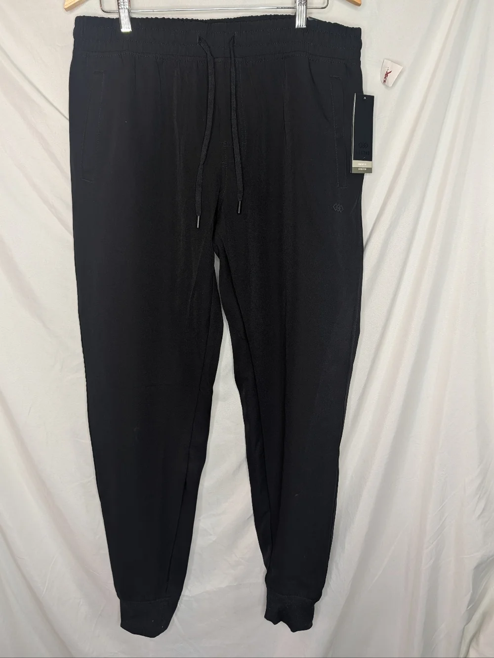 LEG3ND Men's Black Comfort Fit Drawstring Jogger Pants, Large - Picture 1 of 16